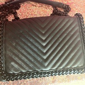 Black Leather Aldo Shoulder Bag